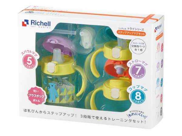 Richell baby cup Try set