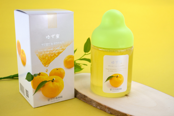 Sugi Bee Farm Yuzu Honey bottle and box